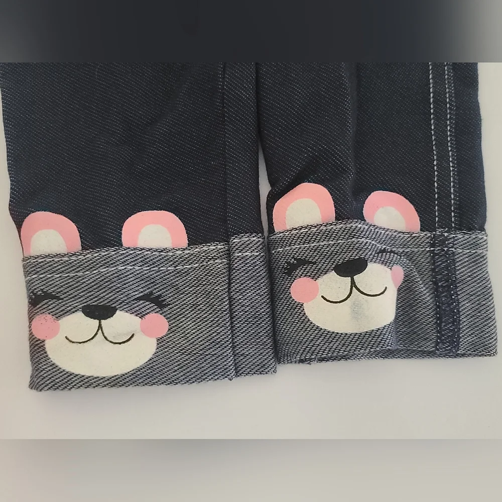 Girl Little Lass Kids Pink Bear Vest Hoodie and Pant Set Size Toddler 2T - Picture 10 of 10